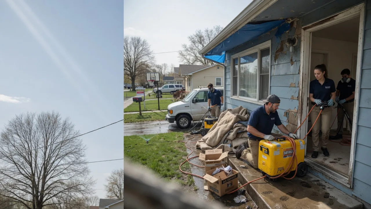 Basement Flood Cleanup in Denton, TX near me